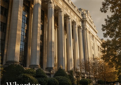 Wharton School — classical stone columns and architecture